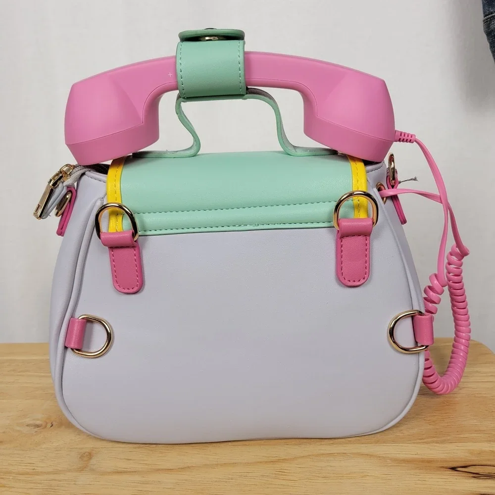 Bewaltz Ring Ring Phone Convertible Handbag Cotton Candy Mint Retro  Telephone